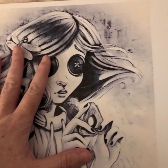 CORALINE B&W ART PRINT - Picture 3 of 3